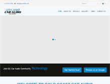 Tablet Screenshot of gccaraudio.com